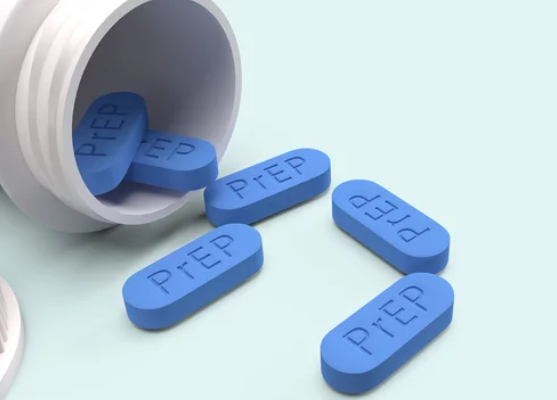 Blue PrEP pills
